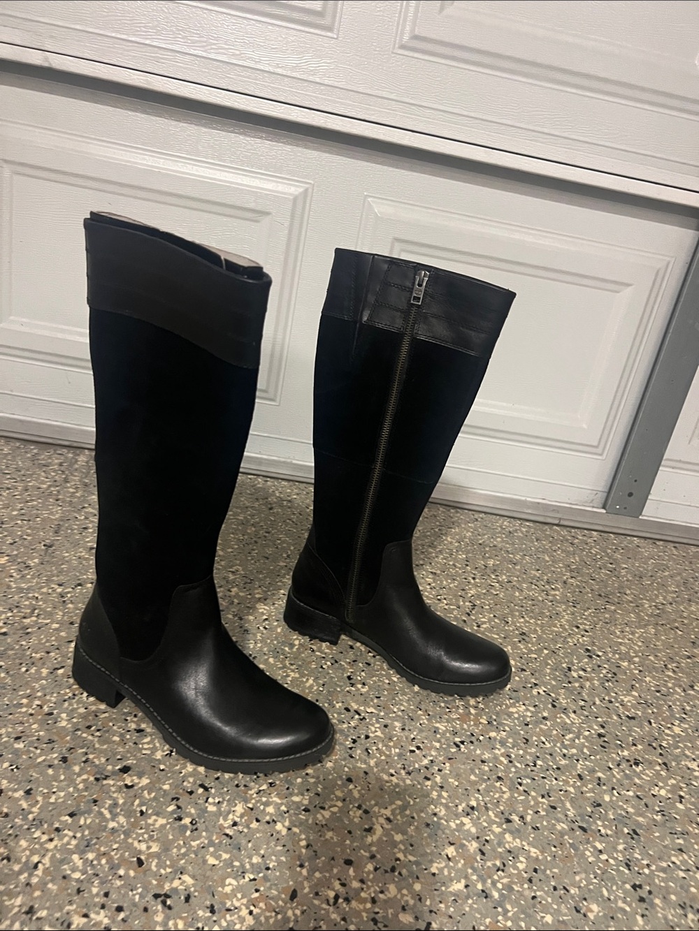 Timberland Black Over-the-Knee Riding Boots
